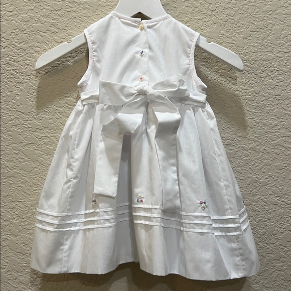 Sarah Louise smocked with rosettes dress size 12M - Picture 4 of 11